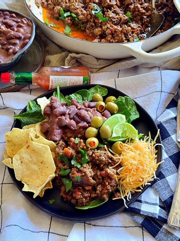 cuban style pork picadillo