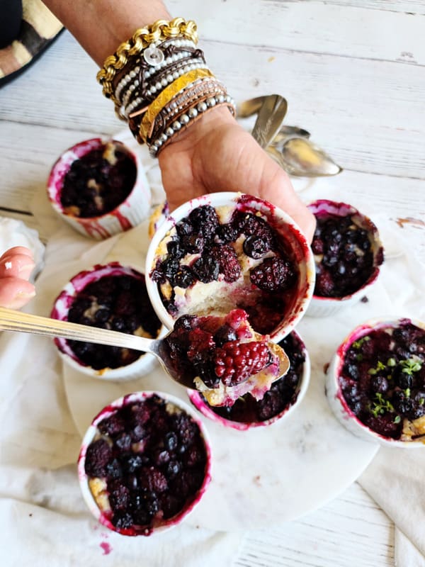 mini fruit cobblers