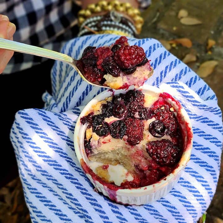 mini fruit cobblers