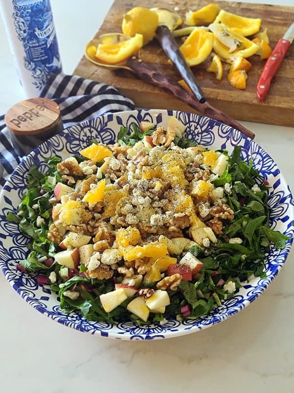 easy nutritious chard apple salad