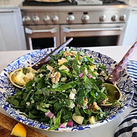 easy nutritious chard apple salad