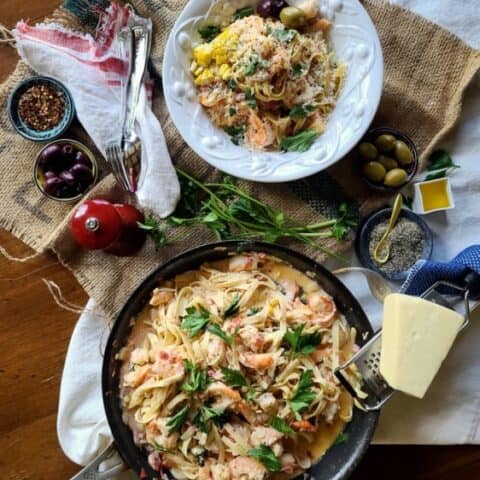 The Best 6-Ingredient Easy Shrimp Corn Pasta