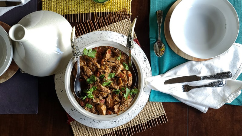 Crock-Pot Green Chile Pulled Pork - Barefeet in the Kitchen