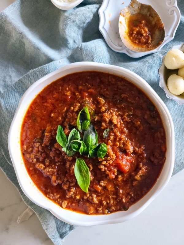 Easy Ground Pork Meat Sauce