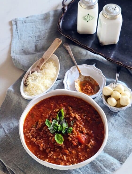 Easy Ground Pork Meat Sauce pork bolognese pork sauce pork pasta