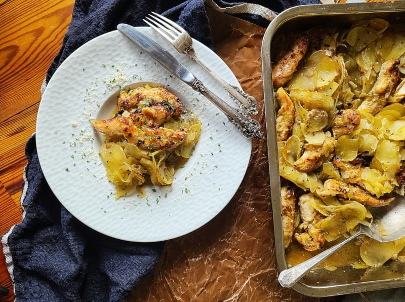 Simple Baked Honey Garlic Chicken Tender Casserole