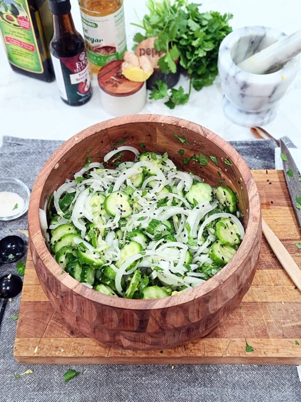 Easy Asian Cucumber Salad