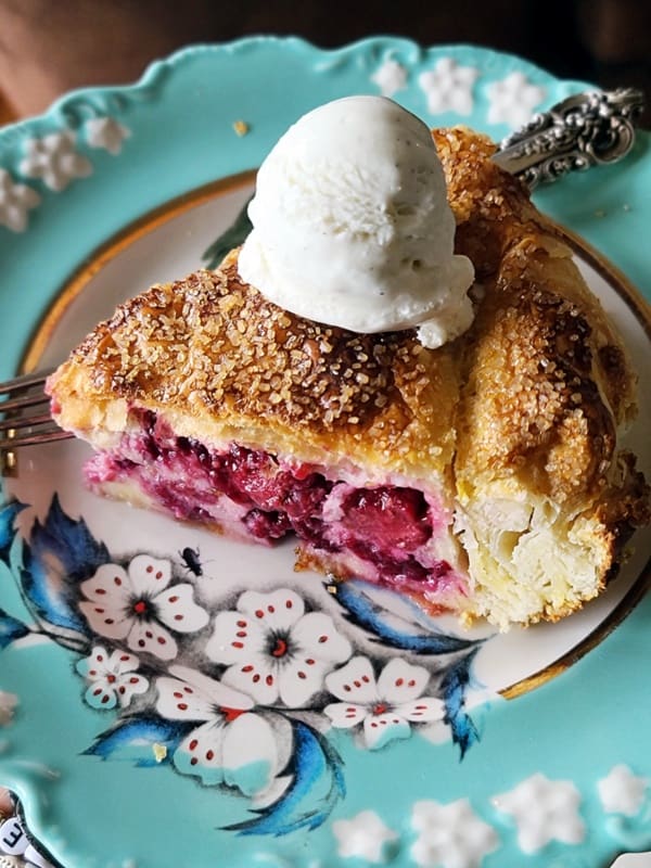 Blackberry Upside Down Pie