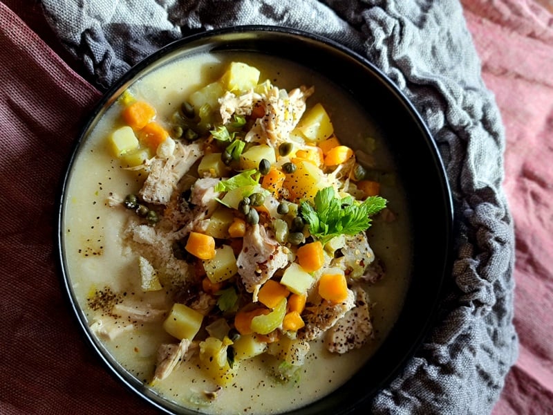 the best turkey potato soup