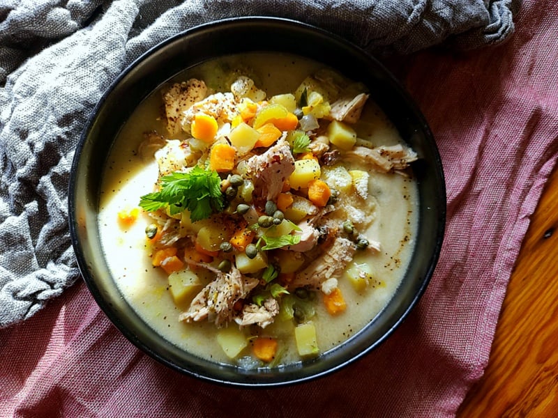 the best turkey potato soup