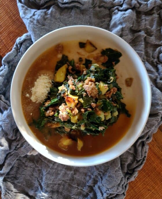 Quick Collards and Potatoes Italian Soup collard soup collard recipes