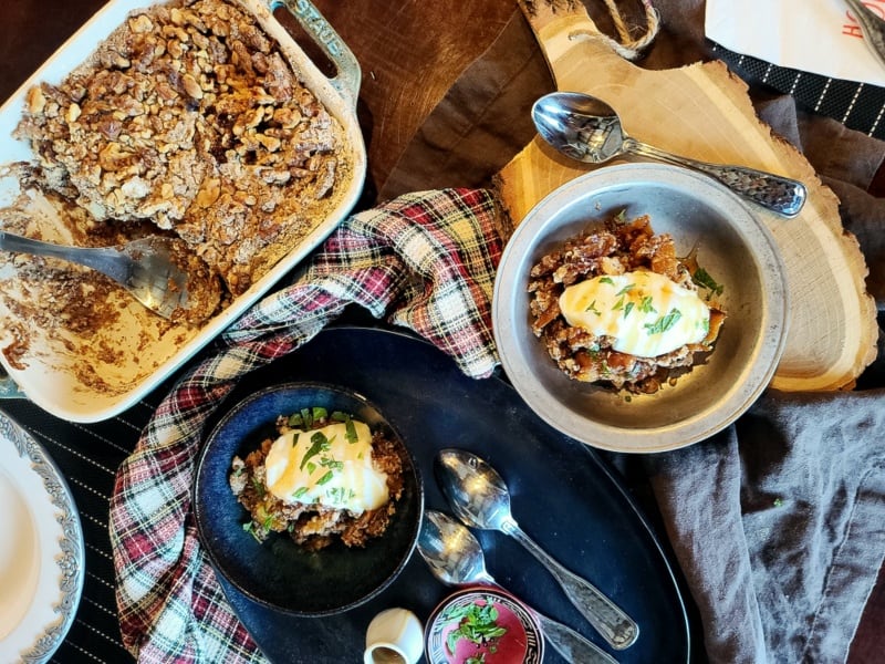 Paleo GF Peach Dump Cake