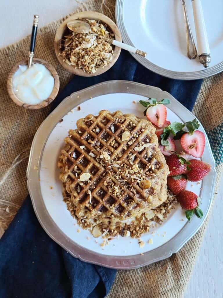 Easy Ritzy Coconut Waffles