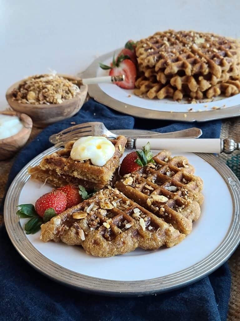 Easy Ritzy Coconut Waffles