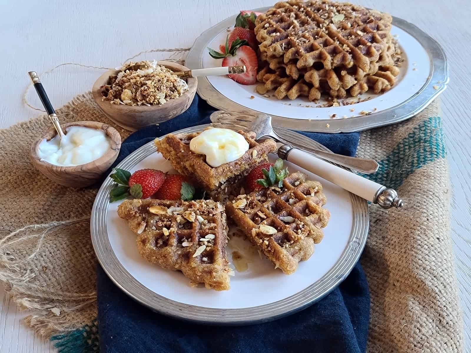 Easy Ritzy Coconut Waffles