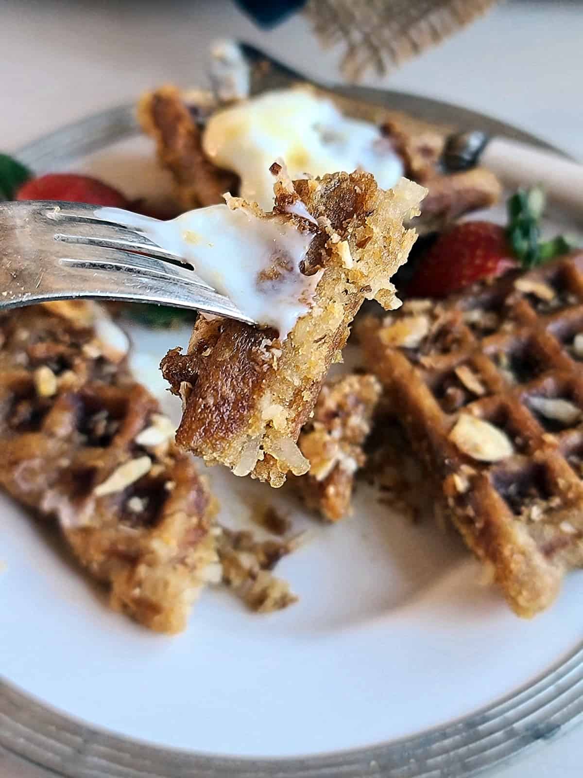 Easy Ritzy Coconut Waffles