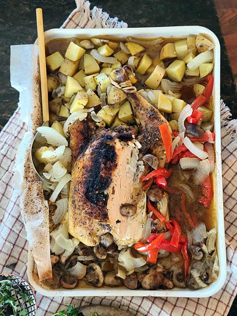 Easy Cajun Peppered Whole Chicken