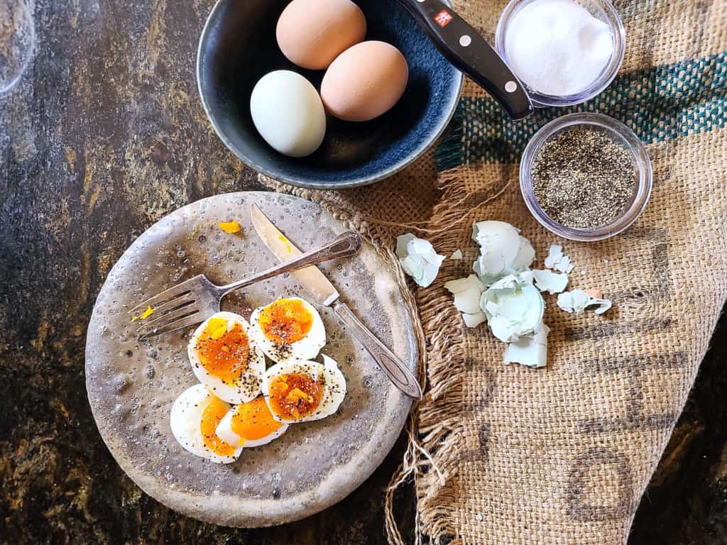 Soft-Boiled Eggs in an Egg Cooker