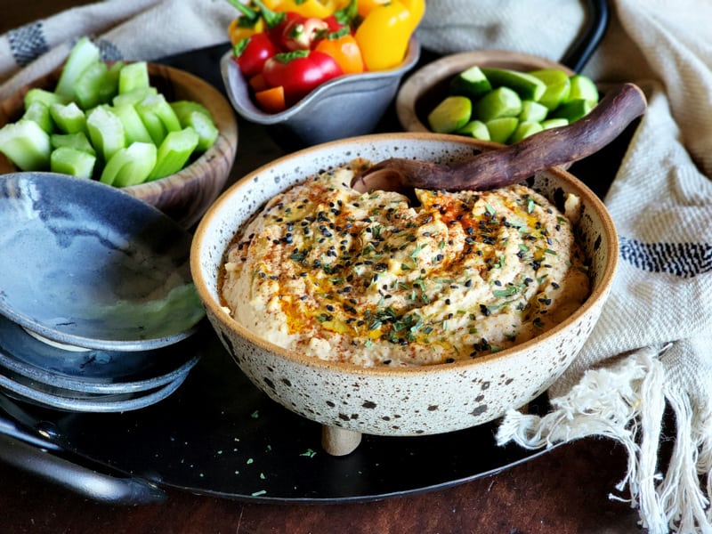 Bone Broth Harissa Hummus