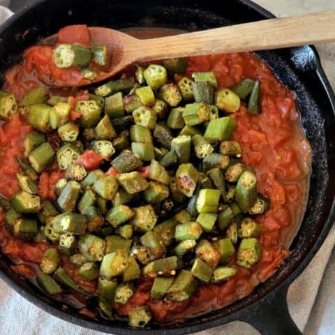 Spiced Okra and Tomatoes