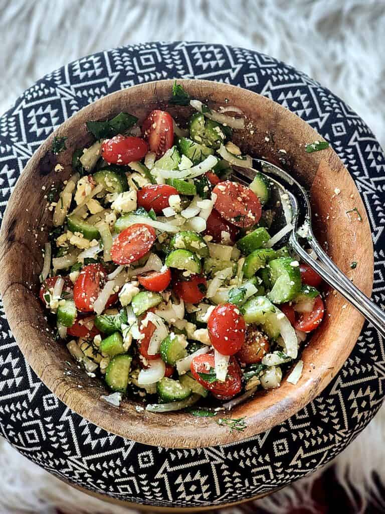 Simple Herb Greek Salad