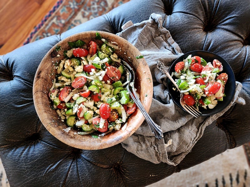 Simple Herb Greek Salad