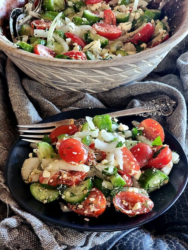 Simple Herb Greek Salad