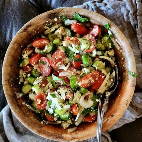 Simple Herb Greek Salad