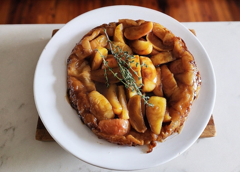 Apple Tarte Tatin for Two in a Cast Iron Skillet