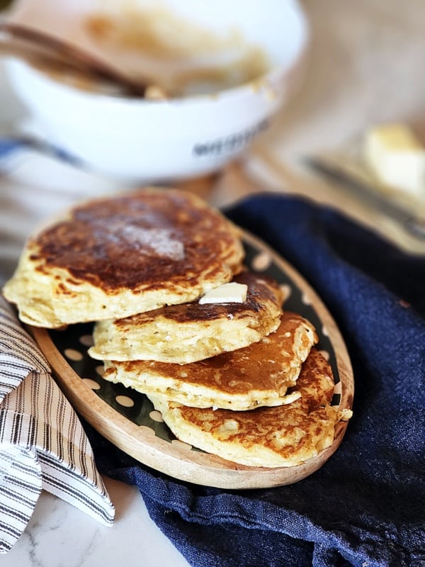 Fluffy Vegan Protein Pancakes - Eat With Clarity