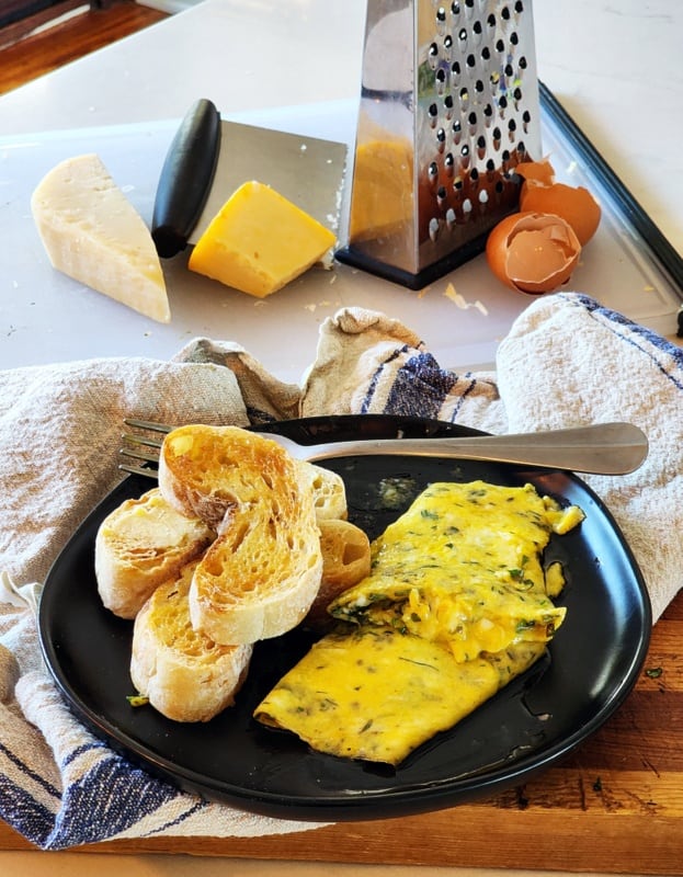 Easy French Omelette, French omelette, French omelet