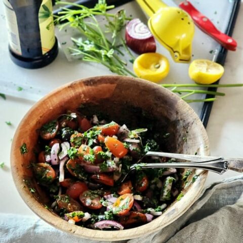 Red Onion Tomato Salad