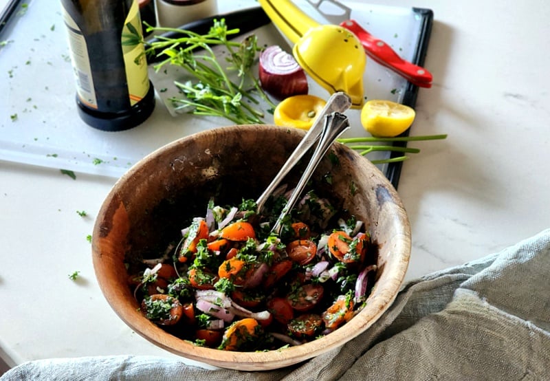 Red Onion Tomato Salad