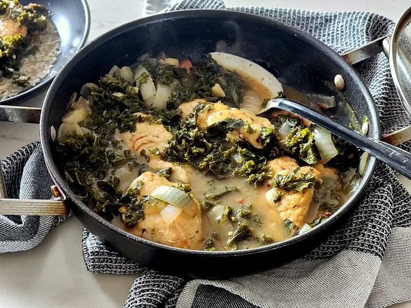 One Skillet Curry Chicken