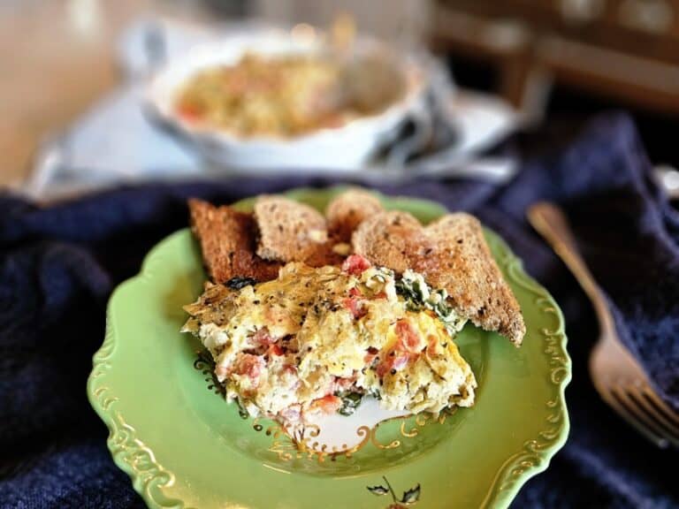 Easy Spinach Artichoke Casserole | breakfast casserole | artichoke