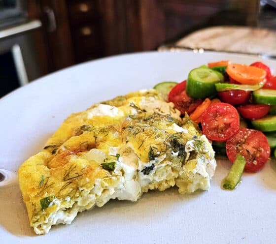 Goat Cheese Frittata | goat cheese frittata | goat cheese recipes