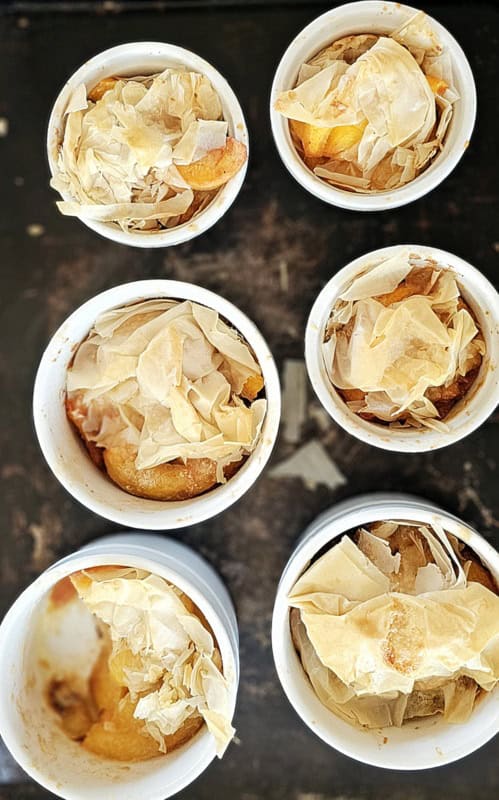 Peach Phyllo Ramekins