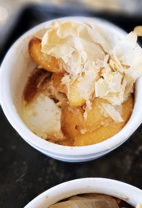 Peach Phyllo Ramekins