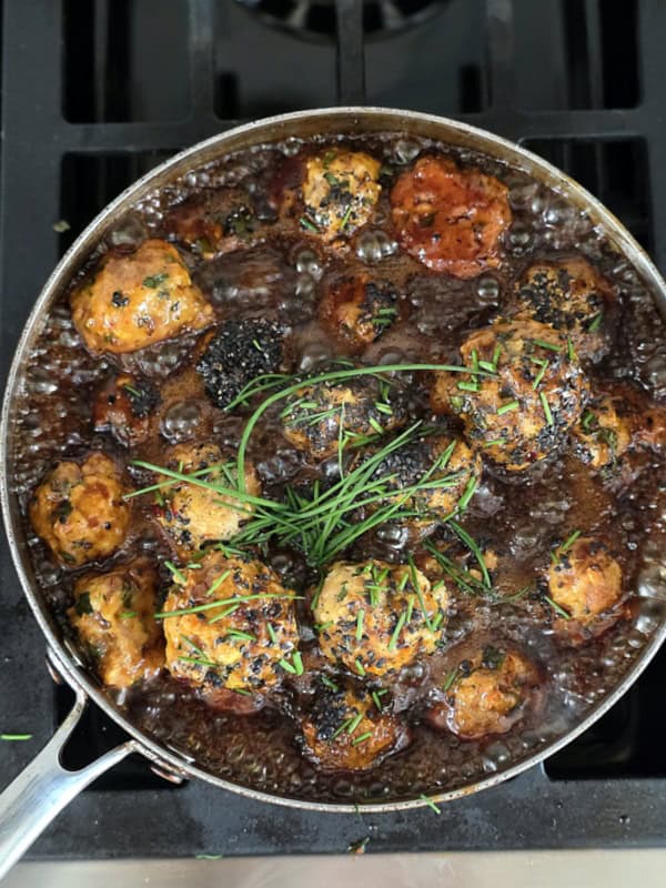 honey garlic meatballs