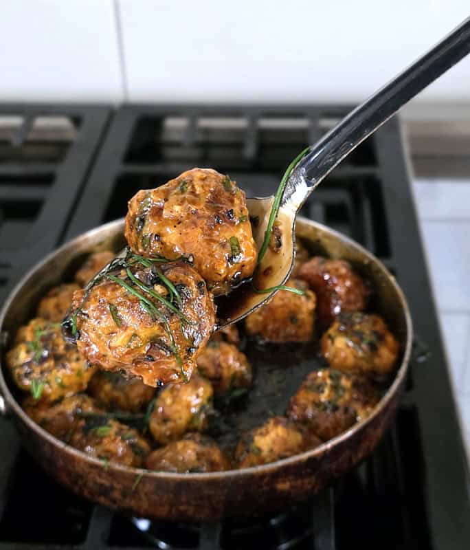 honey garlic meatballs
